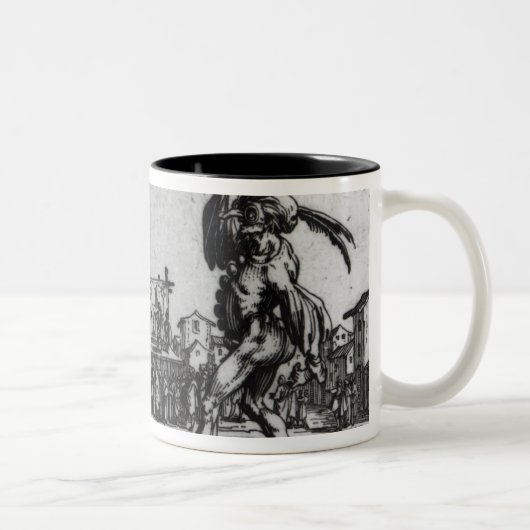 Balli de Sfessania, c.1622 Tweekleurige Koffiemok (Rechts)