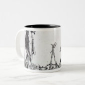 Balli de Sfessania, c.1622 Tweekleurige Koffiemok (Voorkant links)