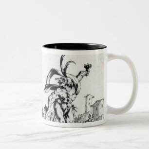 Balli de Sfessania, c.1622 Tweekleurige Koffiemok