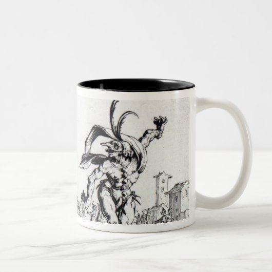 Balli de Sfessania, c.1622 Tweekleurige Koffiemok (Rechts)