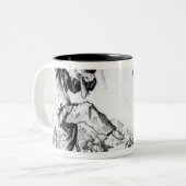 Balli de Sfessania, c.1622 Tweekleurige Koffiemok (Voorkant links)