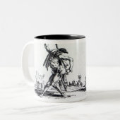 Balli de Sfessania, c.1622 Tweekleurige Koffiemok (Voorkant links)