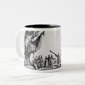 Balli de Sfessania, c.1622 Tweekleurige Koffiemok (Voorkant links)