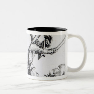 Balli de Sfessania, c.1622 Tweekleurige Koffiemok