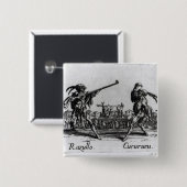 Balli de Sfessania, c.1622 Vierkante Button 5,1 Cm (Voorkant /achterkant)