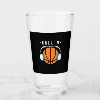 Ballin Basketball Art Glas