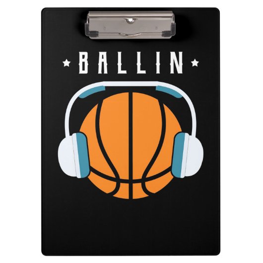 Ballin Basketball Art Klembord (Voorkant)