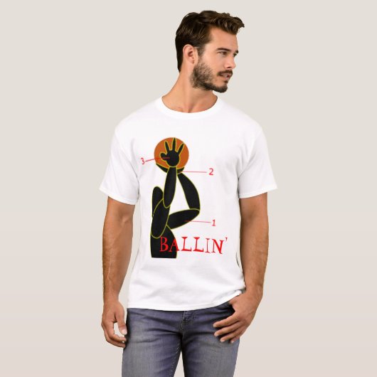 BALLIN!!!! T-SHIRT (Voorkant volledig)
