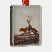 Balling Ostriches Metalen Ornament (Rechts)