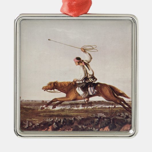 Balling Ostriches Metalen Ornament (Voorkant)