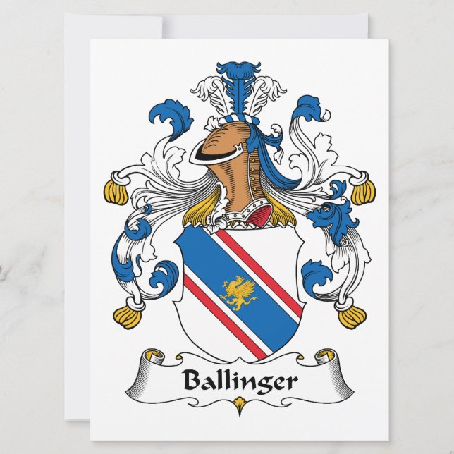 Ballinger Family Crest (Voorkant)