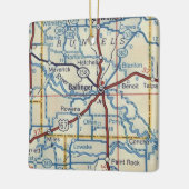 Ballinger TX-kaart Keramisch Ornament (Links)