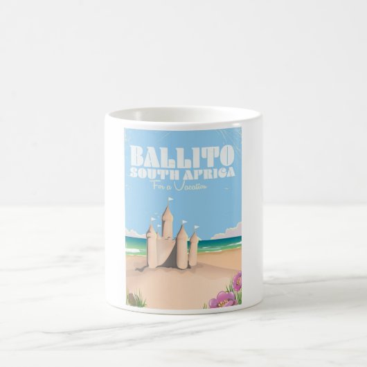 Ballito Zuid-Afrika - strandreisposter Koffiemok (Center)