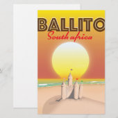 Ballito Zuid-Afrikaanse reisposter Briefpapier (Voorkant / Achterkant)