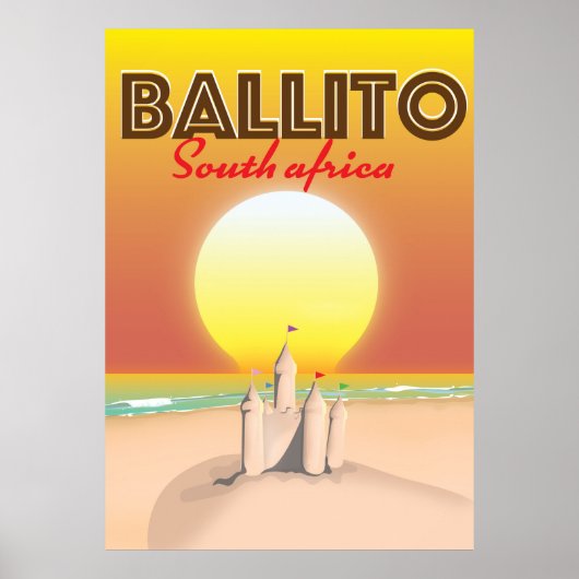 Ballito Zuid-afrikaanse reisposter Poster (Voorkant)