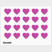 Balllerina cerise roze prinses sticker (Vel)