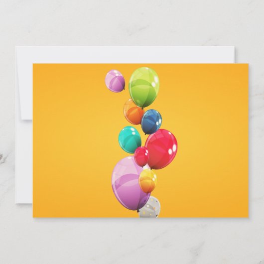 BALLOENINVITATIE OP DE TWEEDE DAG KAART (Achterkant)