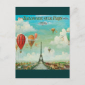 Balloing over Parijs Briefkaart (Voorkant)