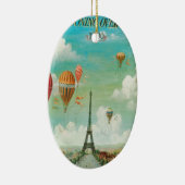 Balloing over Parijs Keramisch Ornament (Rechts)