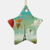 Balloing over Parijs Keramisch Ornament (Rechts)