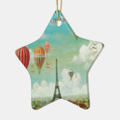 Balloing over Parijs Keramisch Ornament (Links)