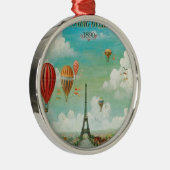 Balloing over Parijs Metalen Ornament (Rechts)