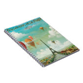 Balloing over Parijs Notitieboek (Rechterzijde)