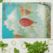 Balloing over Parijs Theedoek (Gevouwen)