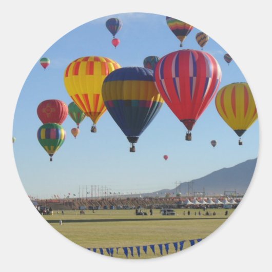 Balloing Ronde Sticker (Voorkant)