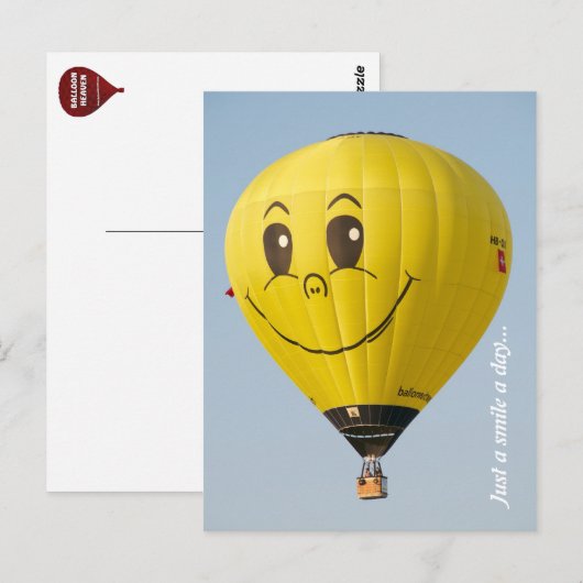 Balloing Smile Briefkaart (Voorkant / Achterkant)