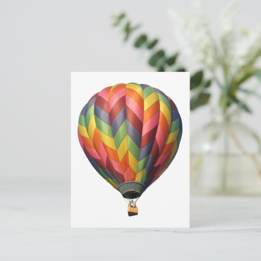 ballon2 briefkaart (Staand voorkant)