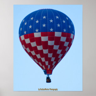 Ballon 6822 Stars and Stripes Poster