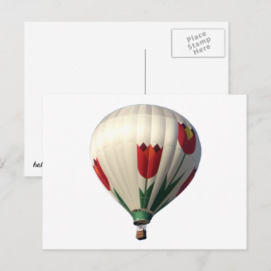 ballon 6 briefkaart (Voorkant / Achterkant)