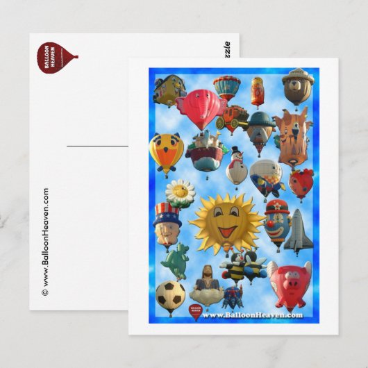 Ballon ABQ-424 Briefkaart (Voorkant / Achterkant)
