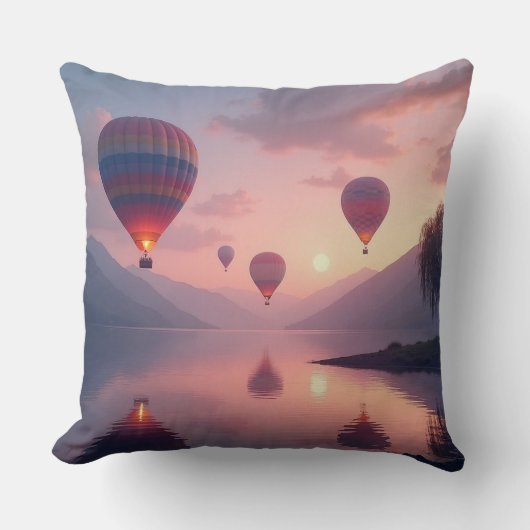 Ballon Adventure Dreams Kussen (Voorkant)
