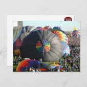 Ballon Albuquerque in de ochtend Briefkaart (Voorkant / Achterkant)