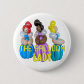 Ballon Animal Artist Lady Button (Voorkant)