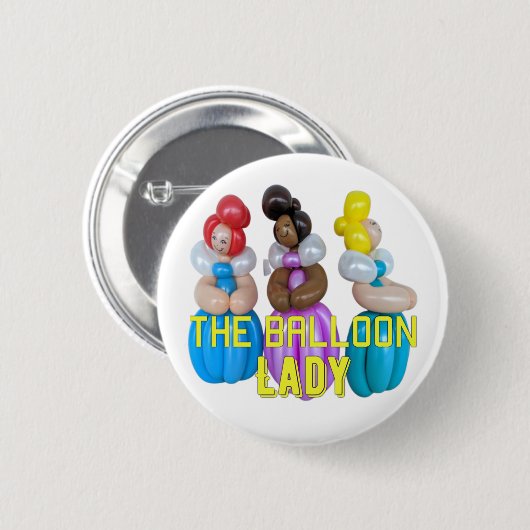 Ballon Animal Artist Lady Button (Voorkant /achterkant)