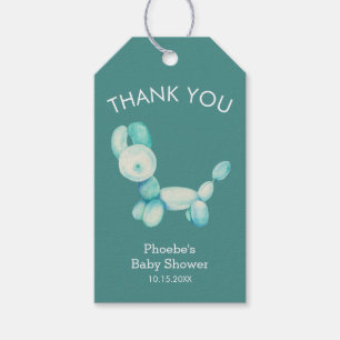Ballon Animal Baby Shower Bedankt Cadeaulabel