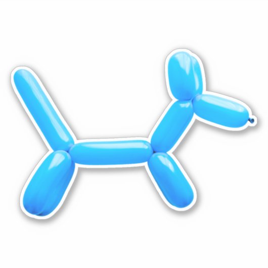 Ballon Animal Dog Sticker (Voorkant)