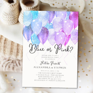 Ballon Arch Pink of Blue Elegant Gender onthullen Kaart