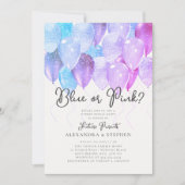 Ballon Arch Pink of Blue Elegant Gender onthullen Kaart (Voorkant)