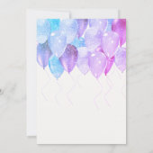 Ballon Arch Pink of Blue Elegant Gender onthullen Kaart (Achterkant)