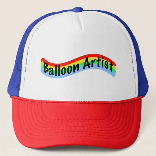 Ballon Artist Colorful Trucker Hat Trucker Pet (Voorkant)
