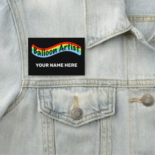 Ballon Artist Name Badge (In situ)