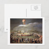Ballon Ascension in the Gardens of Aranjuez, c.17 Briefkaart (Voorkant / Achterkant)