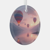 Ballon Avontuur Dromen Glas Ornament (Voorkant Rechts)