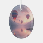 Ballon Avontuur Dromen Glas Ornament (Voorkant links)