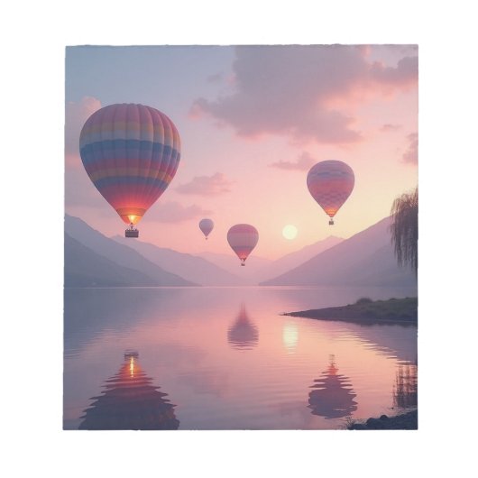 Ballon Avontuur Dromen Notitieblok (Voorkant)