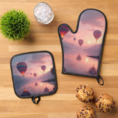 Ballon Avontuur Dromen Ovenwant & Pannenlap Set (Top down)